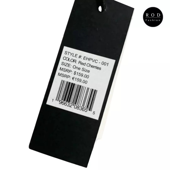 Ed Hardy Cherry-Cherries Zip Top Tote Bag - Picture 6 of 6